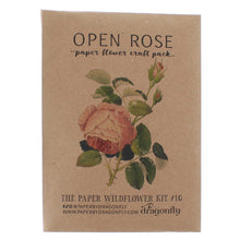 Load image into Gallery viewer, Open rose paper flower craft pack