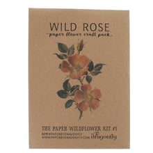Load image into Gallery viewer, Wild rose paper flower craft pack