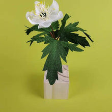 Load image into Gallery viewer, Wood anemone paper flower craft kit