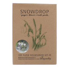 Load image into Gallery viewer, Snowdrop paper flower craft pack