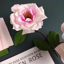 Load image into Gallery viewer, Open rose paper flower craft pack