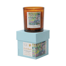 Load image into Gallery viewer, Monet The Artist Garden of Giverny glass candle