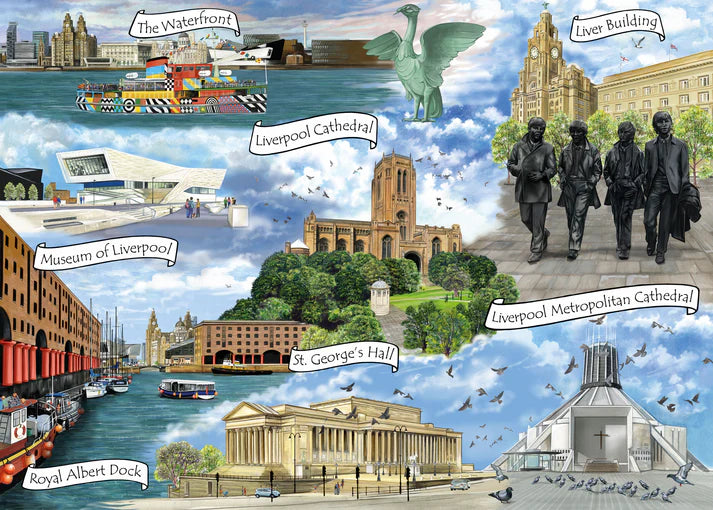Liverpool landmarks jigsaw | National Museums Liverpool Shop
