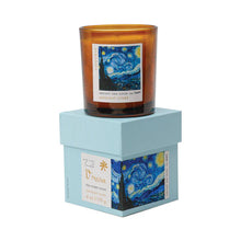 Load image into Gallery viewer, Van Gogh The Starry Night glass candle