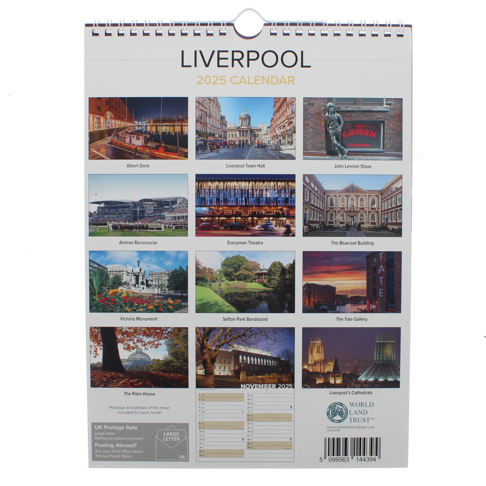 Liverpool 2025 Calendar National Museums Liverpool Shop