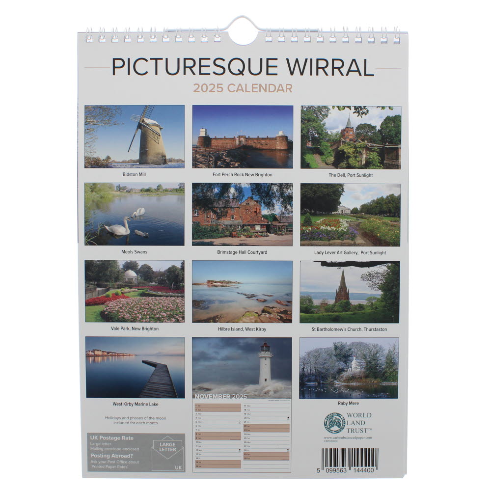 Picturesque Wirral 2025 Calendar National Museums Liverpool Shop