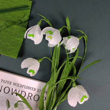 Load image into Gallery viewer, Snowdrop paper flower craft pack