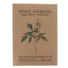 Load image into Gallery viewer, Wood anemone paper flower craft kit