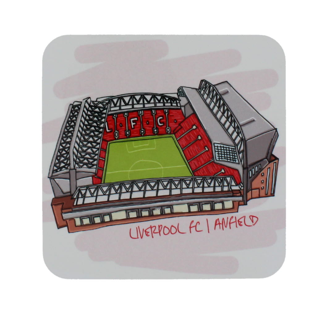 Liverpool FC Coaster Set - LFC Rubber Coasters In Gift Box - Foto 3