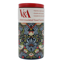 Load image into Gallery viewer, William Morris Strawberry Thief travel tumbler