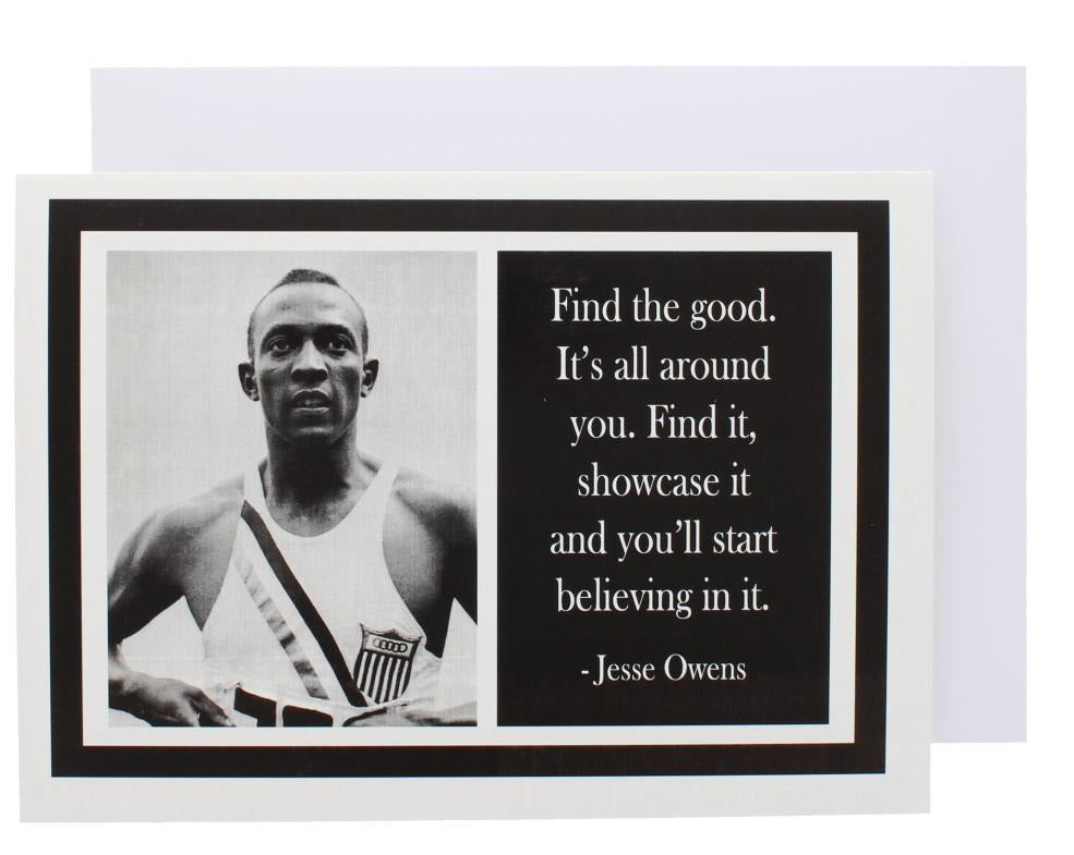 Quote Jesse Owens Greeting Card National Museums Liverpool Shop