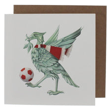Load image into Gallery viewer, Liver bird football greeting card