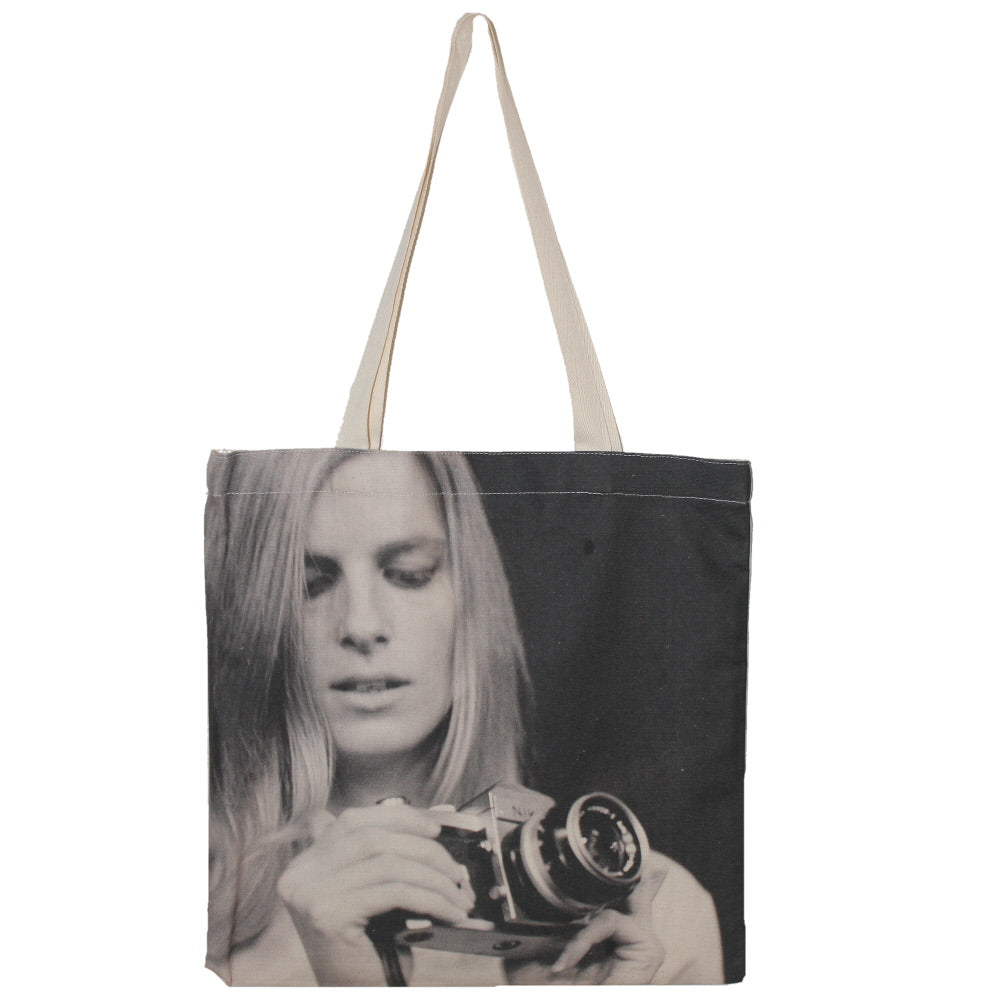 Linda with Camera Tote Bag  National Museums Liverpool online shop