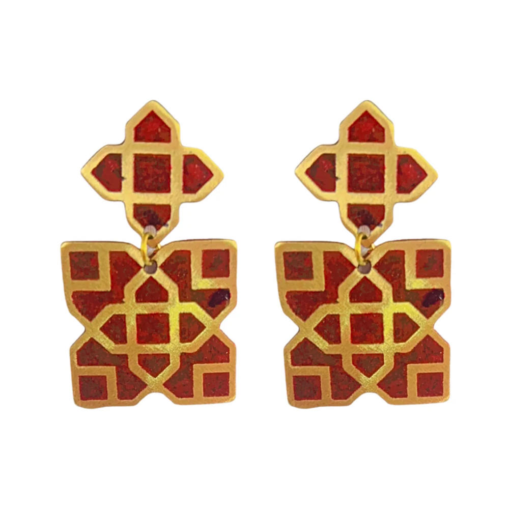 Anita earrings in berry