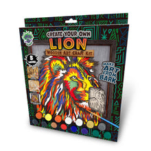 Load image into Gallery viewer, Lion wooden art craft kit