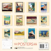 Load image into Gallery viewer, English travel posters 2026 calendar