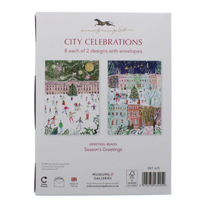 City Celebrations Christmas cards - pack of 16