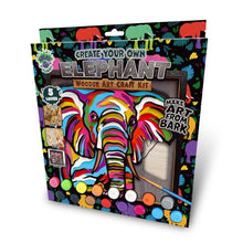 Load image into Gallery viewer, Elephant wooden art craft kit