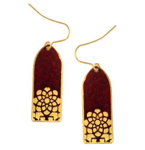 Pia earrings berry