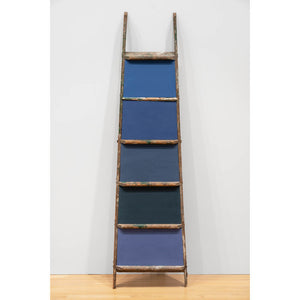 Print Ladders (Dark Blue) by The Golden Family