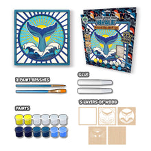 Load image into Gallery viewer, Whale wooden art craft kit