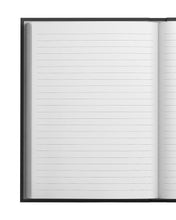 Load image into Gallery viewer, Abstract blue linen notebook