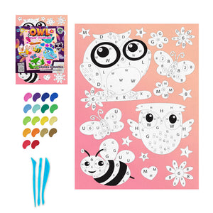 Owl clay painting