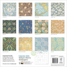 Load image into Gallery viewer, V&amp;A William Morris 2026 calendar