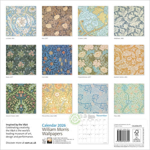V&A William Morris 2026 calendar