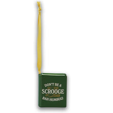 Load image into Gallery viewer, Bah humbug book decoration