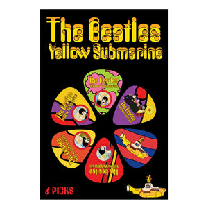 Yellow submarine guitar picks