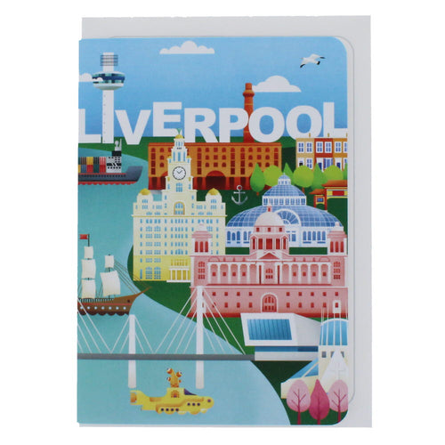Liverpool dream city greeting card