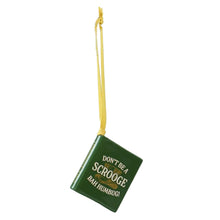 Load image into Gallery viewer, Bah humbug book decoration