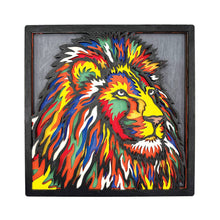 Load image into Gallery viewer, Lion wooden art craft kit