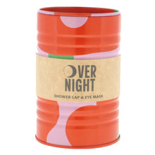 Load image into Gallery viewer, Tinned Goods Eye Mask &amp; Shower Cap