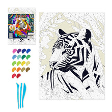 Load image into Gallery viewer, Tiger clay painting