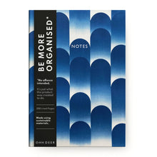 Load image into Gallery viewer, Abstract blue linen notebook