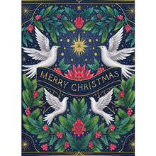 Load image into Gallery viewer, Christmas doves christmas card pack
