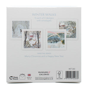 Winter Walks Christmas cards - pack of 20