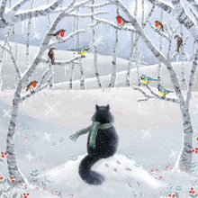 Load image into Gallery viewer, Snowy paws christmas card pack