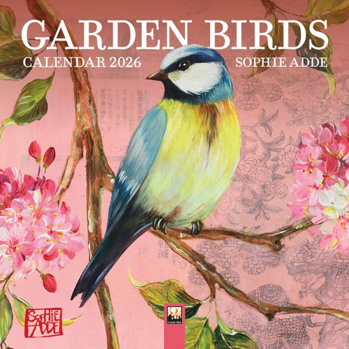 Garden birds 2026 mini calendar