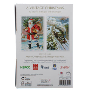 A Vintage Christmas Christmas cards - pack of 20