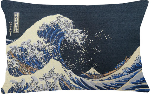 Great wave long cushion