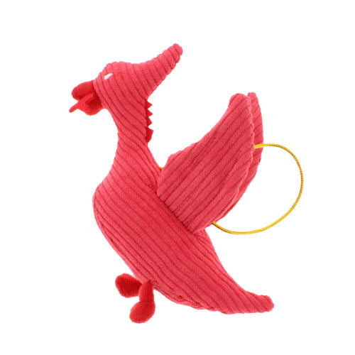 Liver bird red corduroy decoration