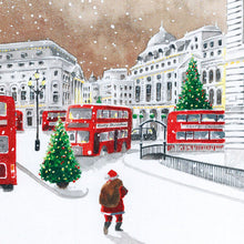 Load image into Gallery viewer, Santa about town christmas card pack