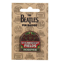 Load image into Gallery viewer, The Beatles Strawberry Fields enamel pin badge