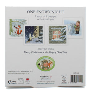 One Snowy Night Christmas cards - pack of 16
