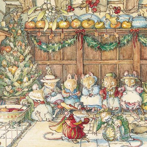 Gathered Around the Hearth Christmas cards - pack of 8
