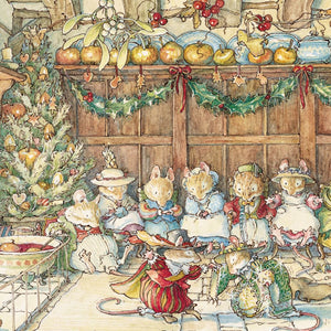 Gathered Around the Hearth Christmas cards - pack of 8