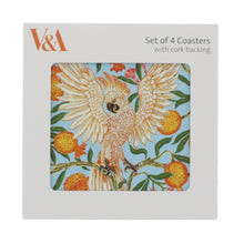 Load image into Gallery viewer, Cockatoo &amp; pomegranate coaster set